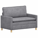 Sofa Sæt 2 pcs Lysegrå Polyester