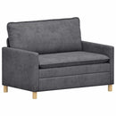 Sofa Sæt 2 pcs Mørkegrå Polyester