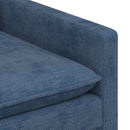 Sofa Sæt 2 pcs Blå Polyester