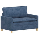 Sofa Sæt 2 pcs Blå Polyester