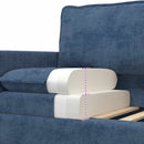 Sofa Sæt 2 pcs Blå Polyester