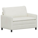 Sofa Sæt 2 pcs Cremefarvet Polyester