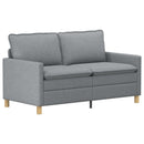 Sofa Sæt 2 stk. Lysegrå Stof