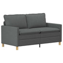 Sofa Sæt 2 stk. Mørkegrå Stof