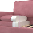 Sofa Sæt 2 pcs Lyserød Fløjl
