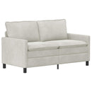 Sofa Sæt 2 pcs Cremefarvet Fløjl