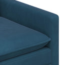 Sofa Sæt 2 pcs Blå Fløjl