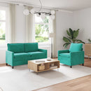 Sofa Sæt 2 pcs Turkis Fløjl