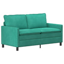 Sofa Sæt 2 pcs Turkis Fløjl