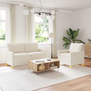 Sofa Sæt 2 stk. Cremefarvet Stof