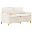 Sofa Sæt 2 stk. Cremefarvet Stof