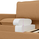 Sofa Sæt 2 stk. Beige Stof