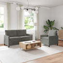 Sofa Sæt 2 pcs Lysegrå Stof