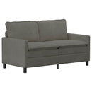 Sofa Sæt 2 pcs Lysegrå Stof