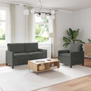 Sofa Sæt 2 pcs Mørkegrå Stof