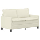 Sofa Sæt 2 pcs Cremefarvet Stof