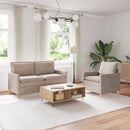 Sofa Sæt 2 pcs Beige Polyester