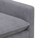 Sofa Sæt 2 pcs Lysegrå Polyester