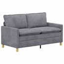 Sofa Sæt 2 pcs Lysegrå Polyester