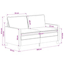 Sofa Sæt 2 pcs Lysegrå Polyester