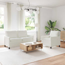 Sofa Sæt 2 pcs Cremefarvet Polyester