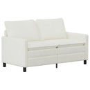 Sofa Sæt 2 pcs Cremefarvet Polyester
