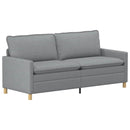 Sofa Sæt 2 stk. Lysegrå Stof