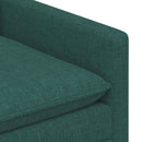 Sofa Sæt 2 stk. Mørkegrøn Stof