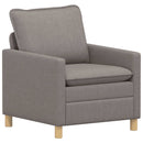 Sofa Sæt 2 stk. Gråbrun Stof