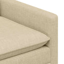 Sofa Sæt 2 stk. Cremefarvet Stof