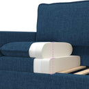 Sofa Sæt 2 stk. Blå Stof