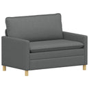 Sofa Sæt 2 stk. Mørkegrå Stof