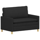 Sofa Sæt 2 stk. Sort Stof