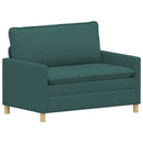 Sofa Sæt 2 stk. Mørkegrøn Stof