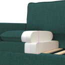 Sofa Sæt 2 stk. Mørkegrøn Stof
