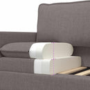 Sofa Sæt 2 stk. Gråbrun Stof