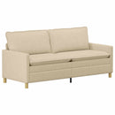 Sofa Sæt 2 stk. Cremefarvet Stof