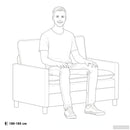 Sofa Sæt 2 stk. Cremefarvet Stof