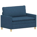 Sofa Sæt 2 stk. Blå Stof