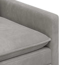 Sofa Sæt 2 pcs Lysegrå Fløjl