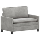 Sofa Sæt 2 pcs Lysegrå Fløjl