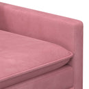 Sofa Sæt 2 pcs Lyserød Fløjl