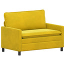 Sofa Sæt 2 pcs Gul Fløjl