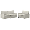 Sofa Sæt 2 pcs Cremefarvet Fløjl