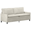 Sofa Sæt 2 pcs Cremefarvet Fløjl