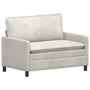 Sofa Sæt 2 pcs Cremefarvet Fløjl