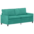 Sofa Sæt 2 pcs Turkis Fløjl