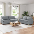 Sofa Sæt 2 stk. Lysegrå Stof