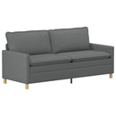 Sofa Sæt 2 stk. Mørkegrå Stof
