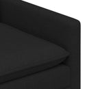 Sofa Sæt 2 stk. Sort Stof